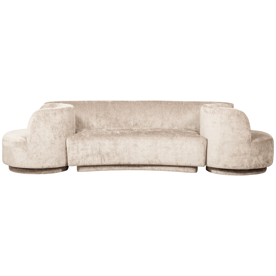 COMBI-POPULAR: BANKJE + Fauteuil NATUREL