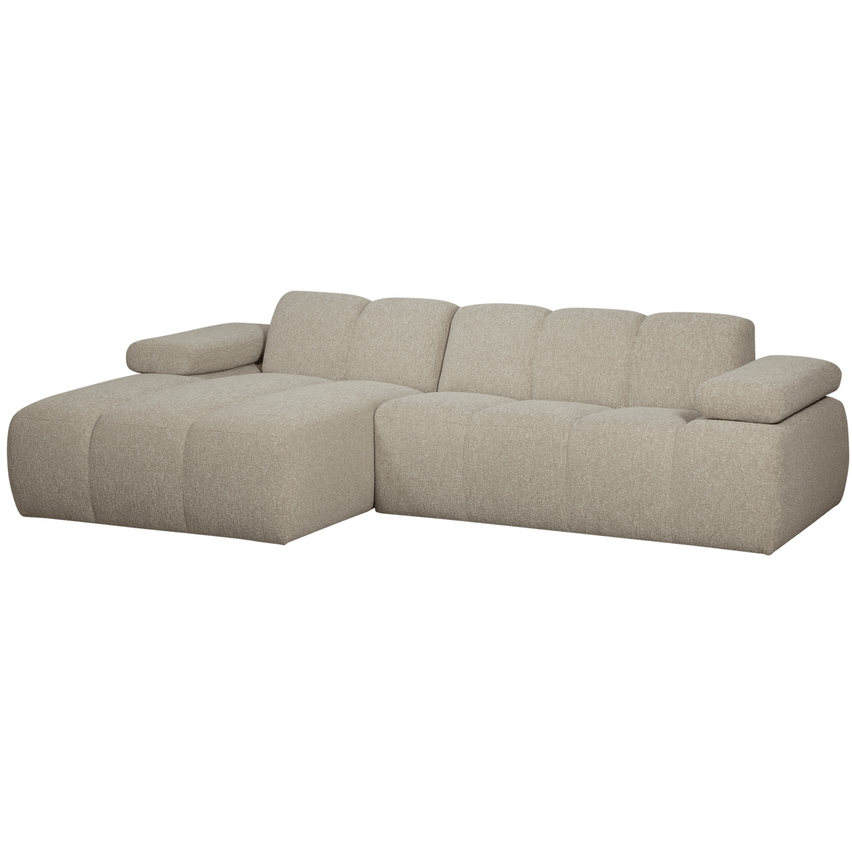 MOJO CHAISE LONGUE BANK LINKS BOUCLE BEIGE MELANGE