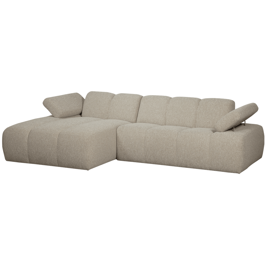 MOJO CHAISE LONGUE BANK LINKS BOUCLE BEIGE MELANGE