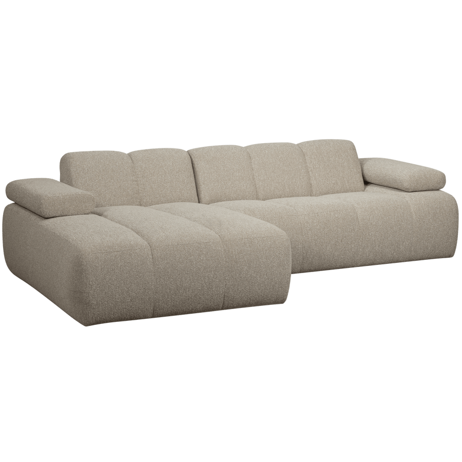 MOJO CHAISE LONGUE BANK LINKS BOUCLE BEIGE MELANGE
