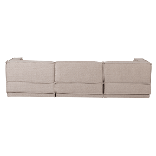 MANU CHAISE LONGUE BANK RECHTS GROVE CHENILLE NATUREL [fsc]