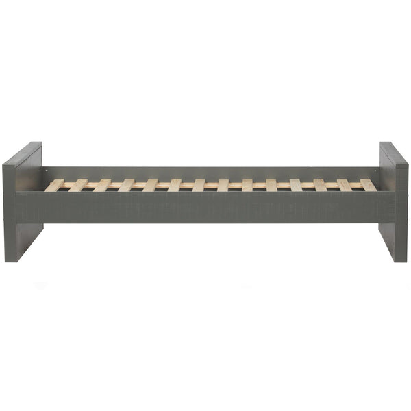 MORRIS BED GRENEN LEEM 90X200 CM EXCL. LATTENBODEM [fsc]