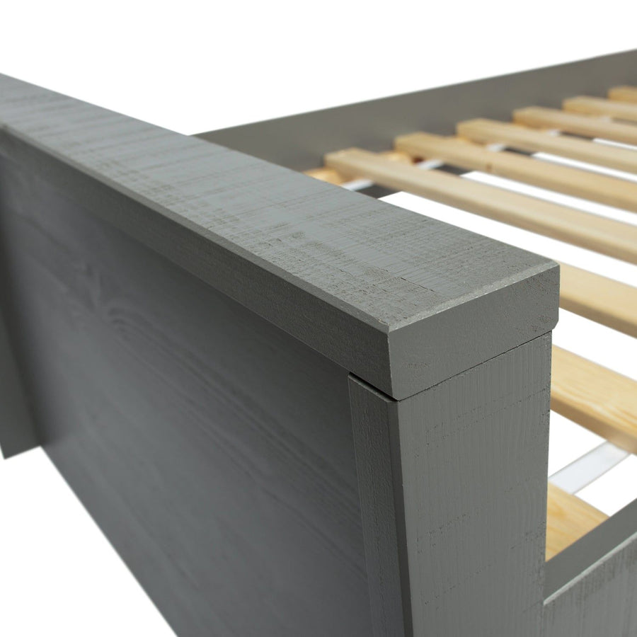 MORRIS BED GRENEN LEEM 90X200 CM EXCL. LATTENBODEM [fsc]