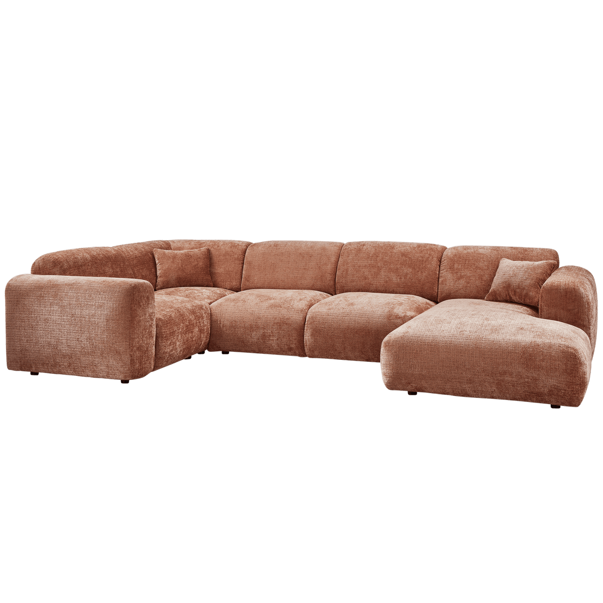 CLOUD HOEKBANK LINKS GEWEVEN CHENILLE TERRA