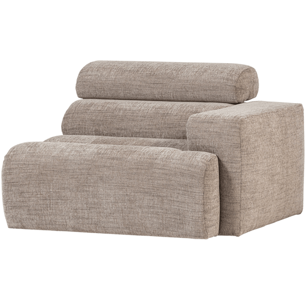 NOVI 1-ZITS ELEMENT ARM RECHTS NATUREL MELANGE