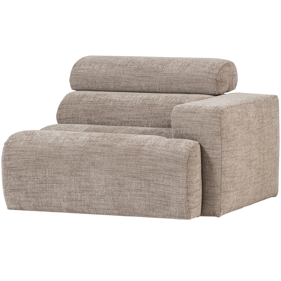 NOVI 1-ZITS ELEMENT ARM RECHTS NATUREL MELANGE