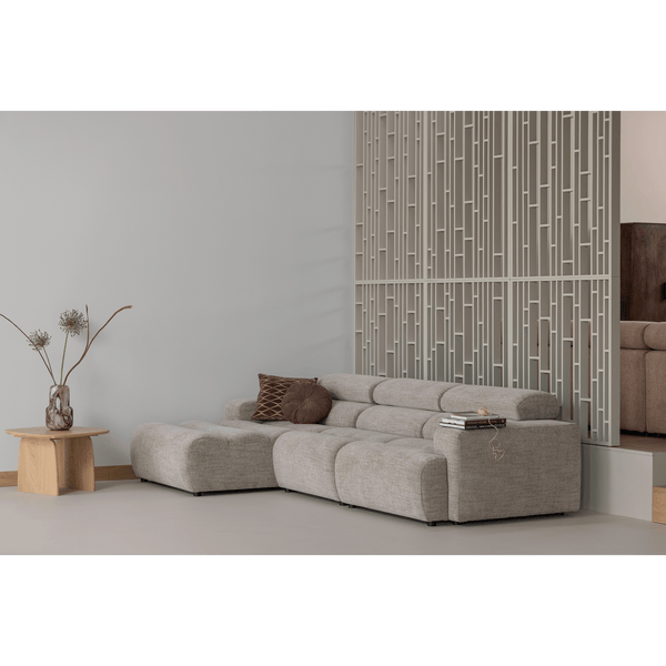 NOVI 1-ZITS ELEMENT ARM RECHTS NATUREL MELANGE