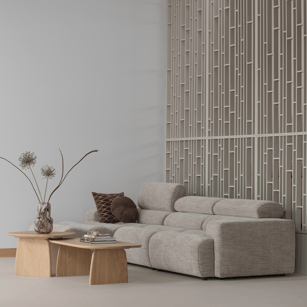 NOVI 1-ZITS ELEMENT ARM RECHTS NATUREL MELANGE