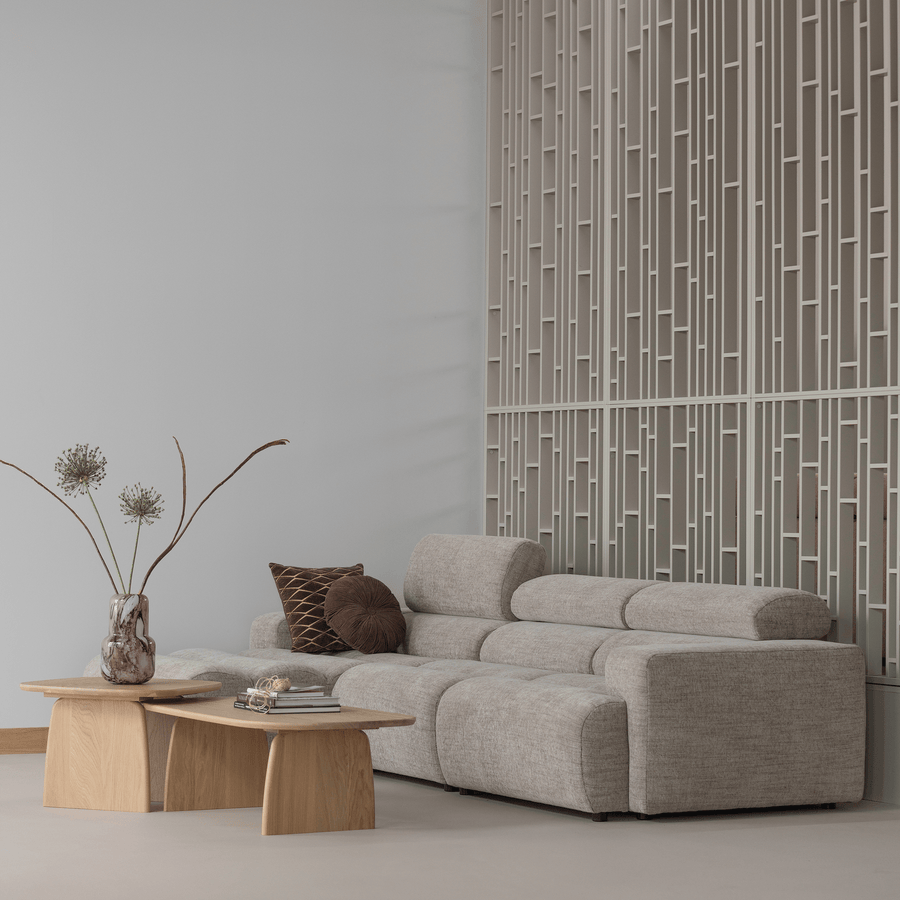 NOVI 1-ZITS ELEMENT ARM RECHTS NATUREL MELANGE