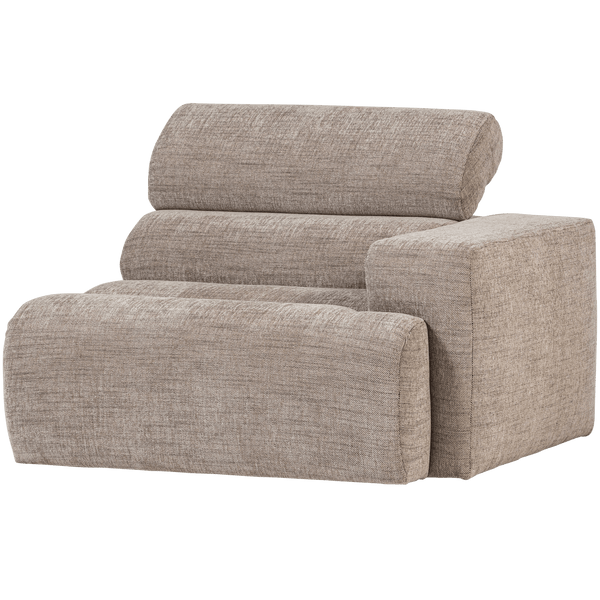 NOVI 1-ZITS ELEMENT ARM RECHTS NATUREL MELANGE