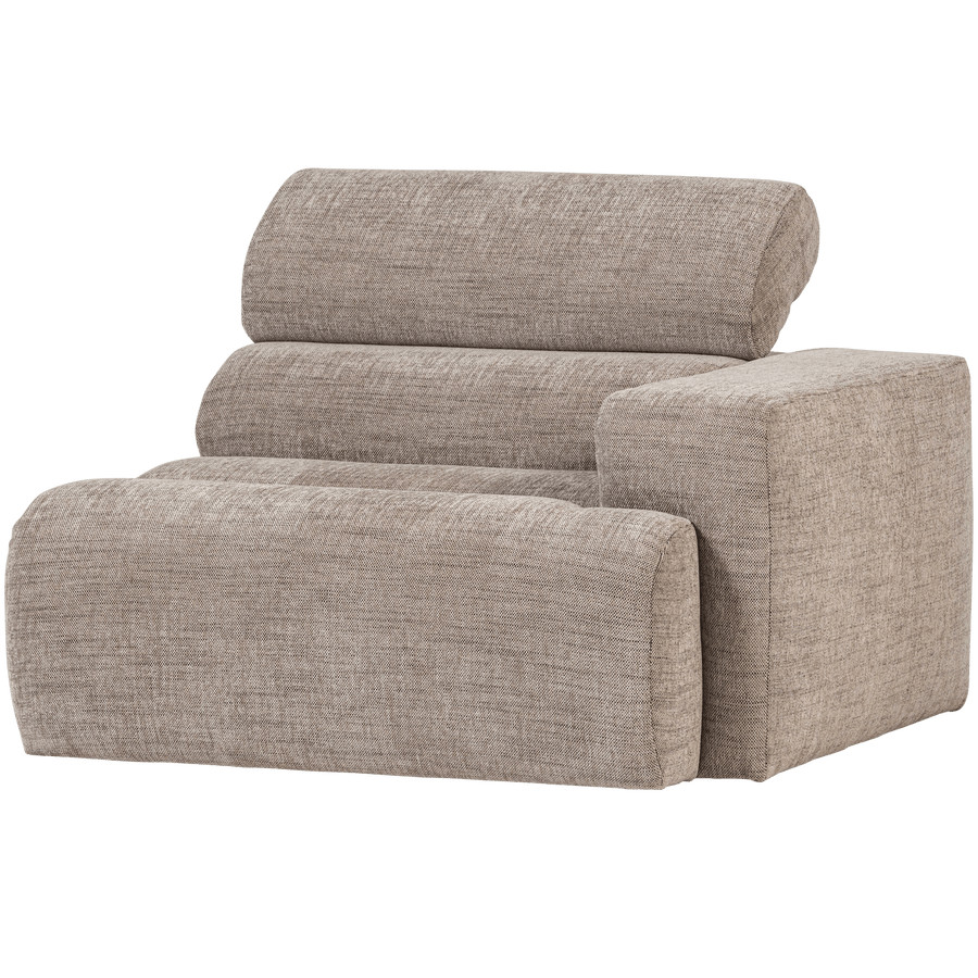 NOVI 1-ZITS ELEMENT ARM RECHTS NATUREL MELANGE