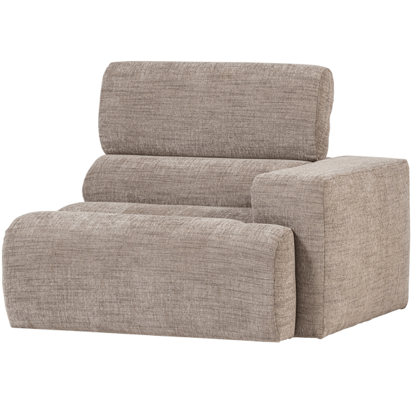 NOVI 1-ZITS ELEMENT ARM RECHTS NATUREL MELANGE