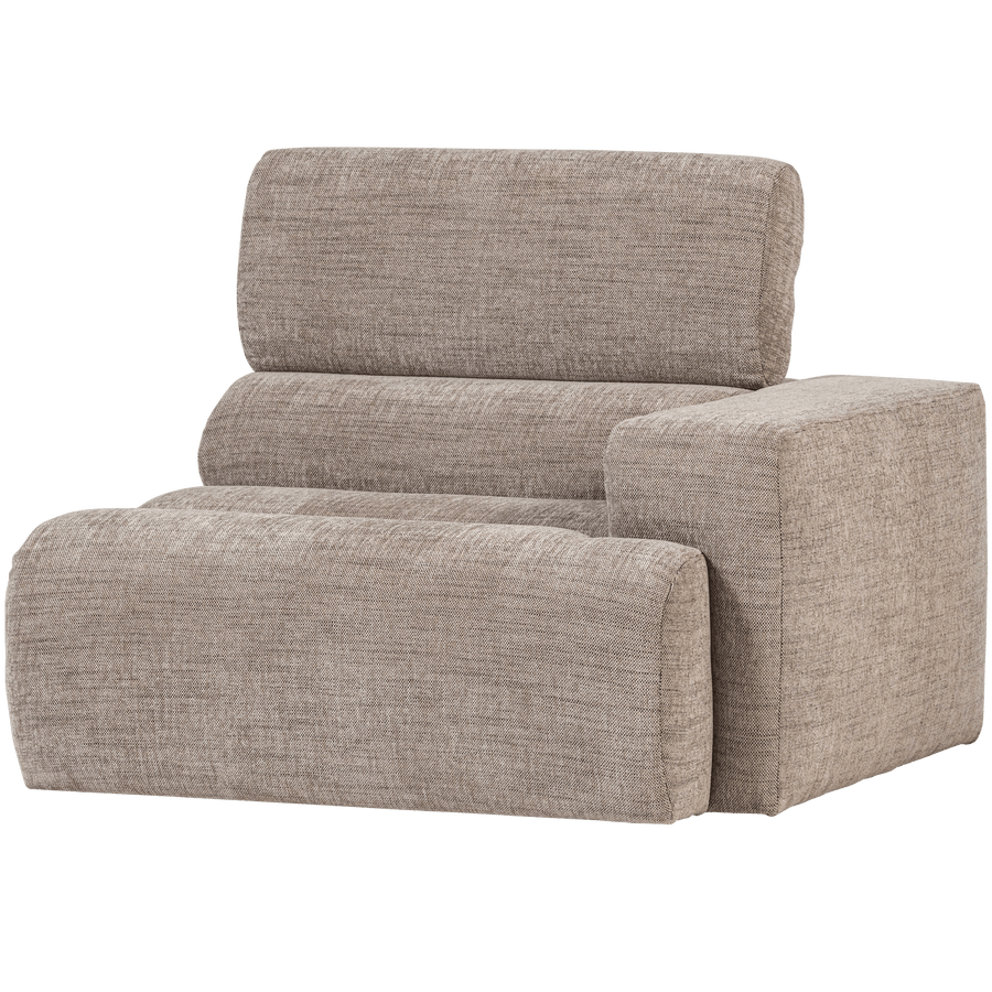 NOVI 1-ZITS ELEMENT ARM RECHTS NATUREL MELANGE
