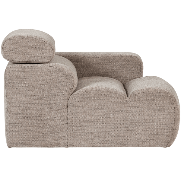 NOVI 1-ZITS ELEMENT ARM RECHTS NATUREL MELANGE