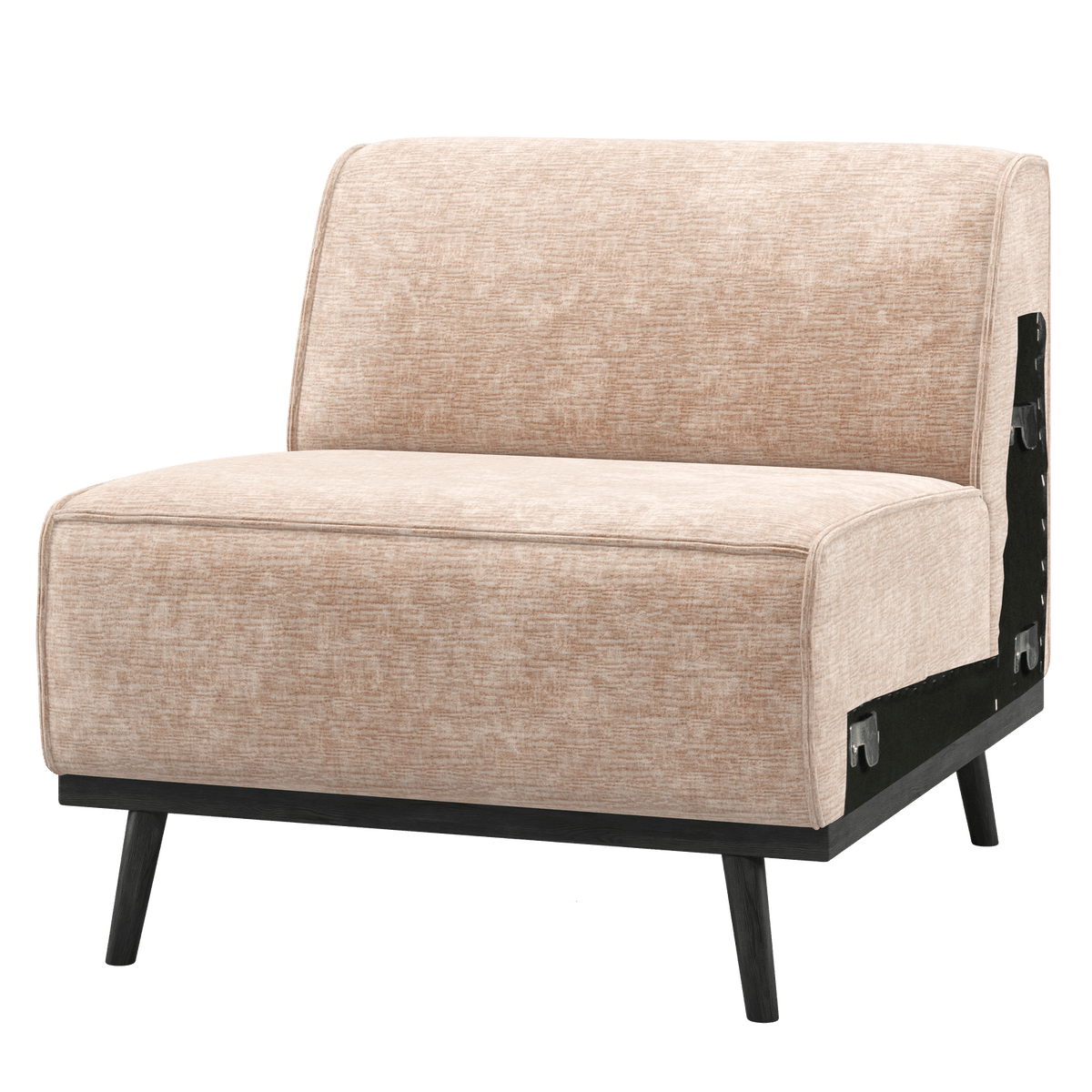 STATEMENT 1-ZITS ELEMENT CHENILLE VELVET NATUREL