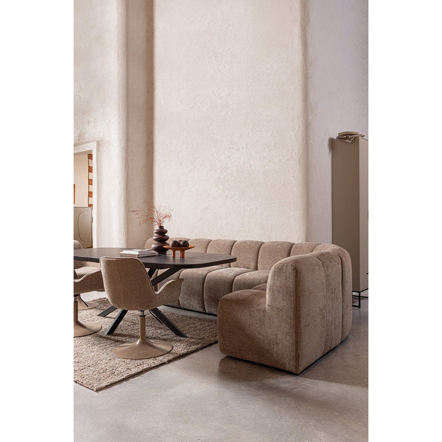 ARROS EETTAFEL UITSCHUIFBAAR 180-220X90 CM MDF ZWART