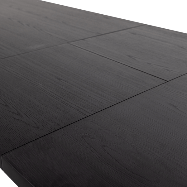 ARROS EETTAFEL UITSCHUIFBAAR 180-220X90 CM MDF ZWART