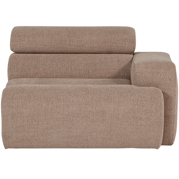 NOVI 1-ZITS ELEMENT ARM RECHTS BOUCLE TAUPE