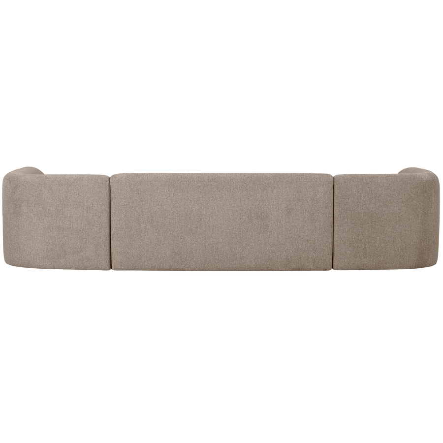 SLOPING U-VORM BANK NATUREL MELANGE
