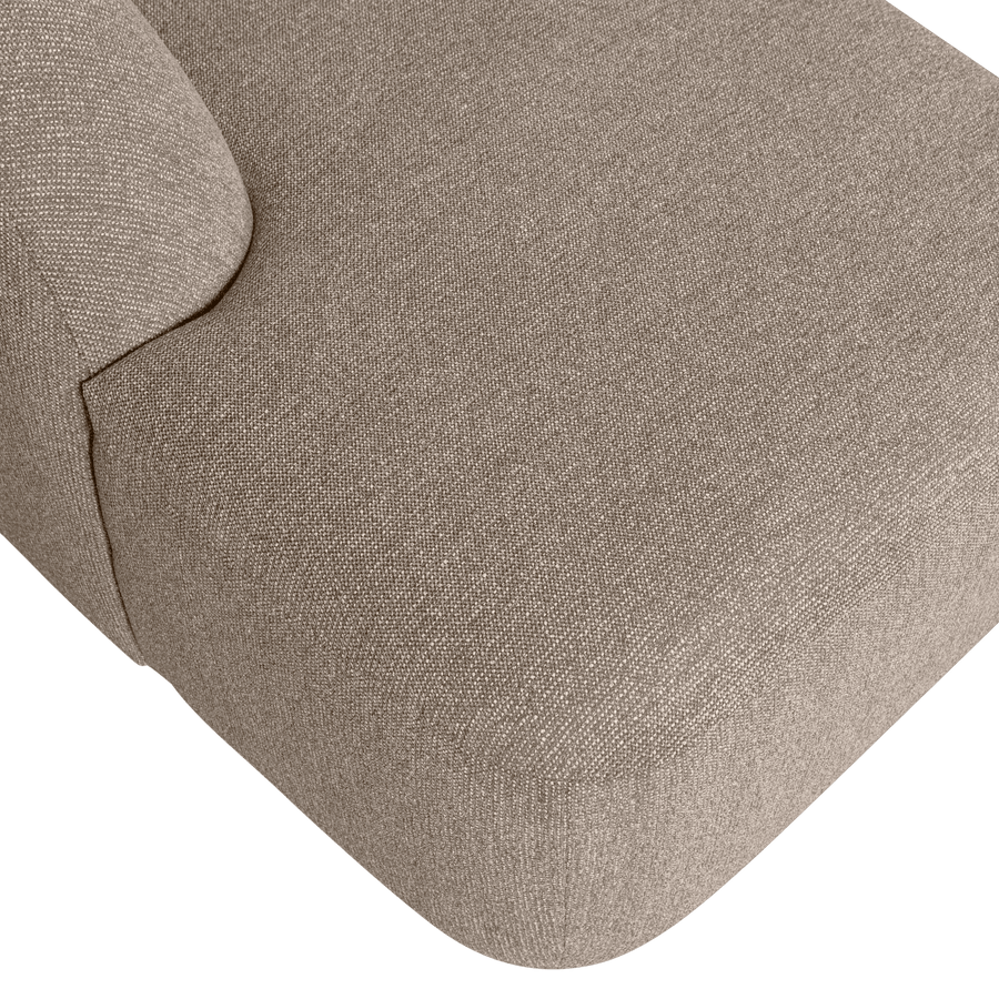 SLOPING U-VORM BANK NATUREL MELANGE