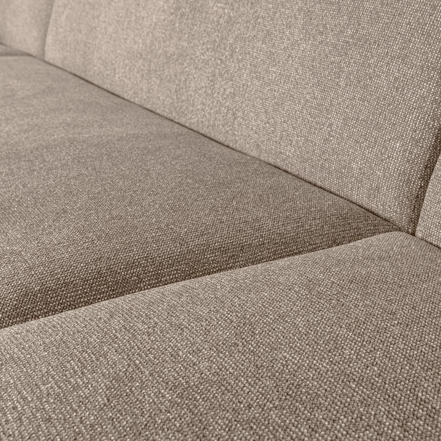 SLOPING U-VORM BANK NATUREL MELANGE