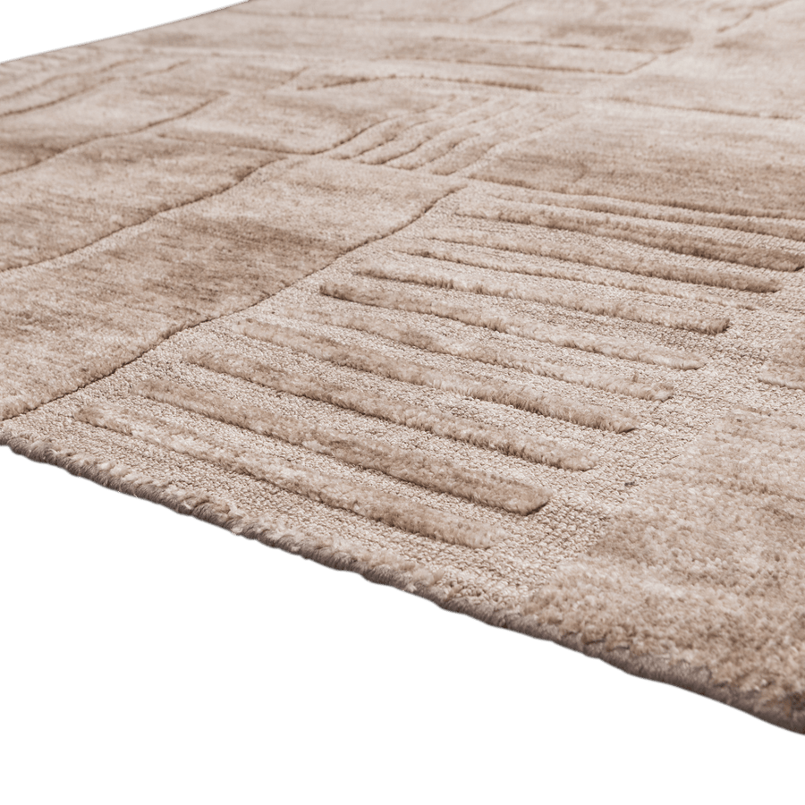 LOVI VLOERKLEED POLYESTER/KATOEN TAUPE 170x240CM