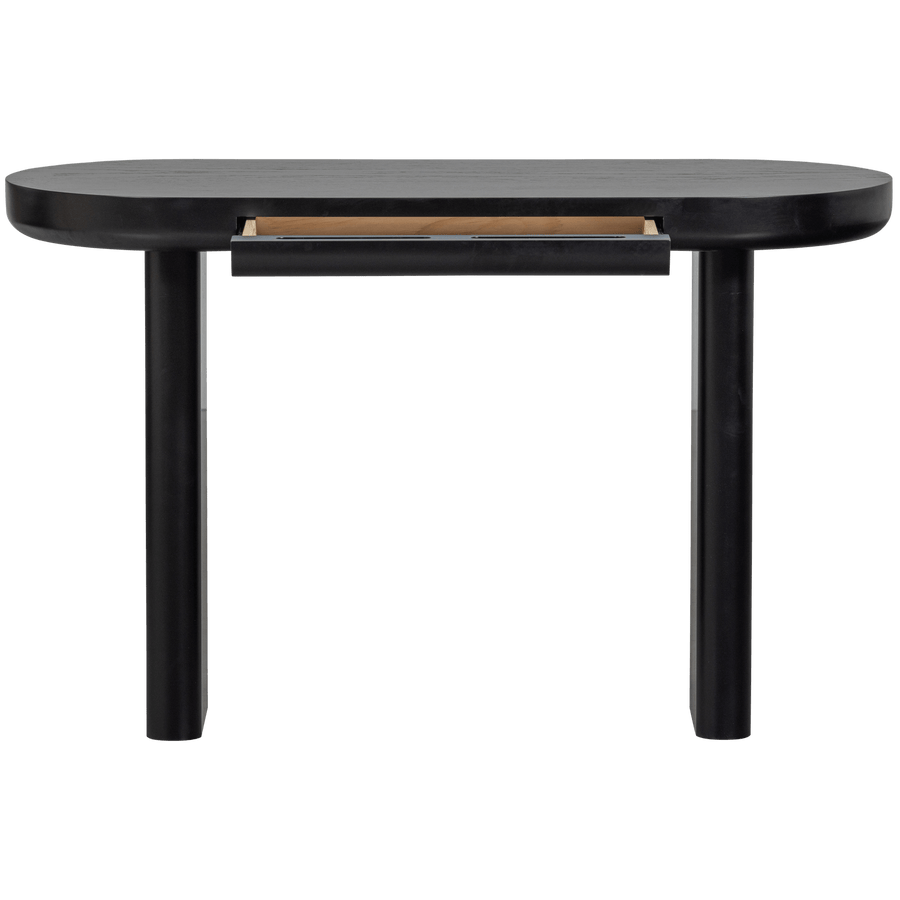 MAEL BUREAU/SIDETABLE FINEER ZWART