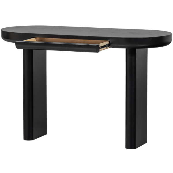 MAEL BUREAU/SIDETABLE FINEER ZWART