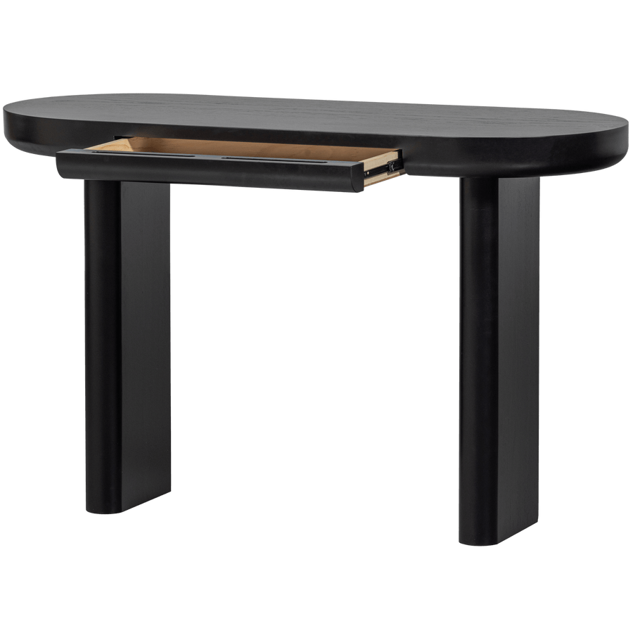 MAEL BUREAU/SIDETABLE FINEER ZWART