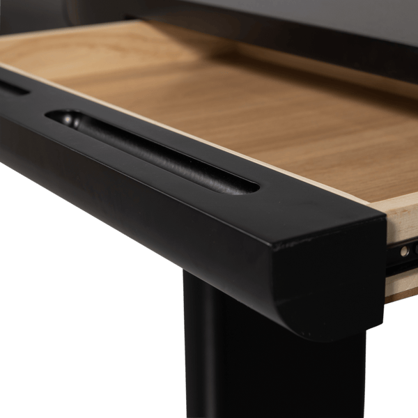 MAEL BUREAU/SIDETABLE FINEER ZWART