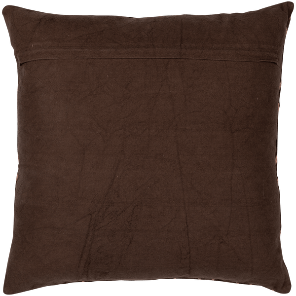 AZIZ Kussen VELVET BRUIN/NATUREL - SET VAN 3