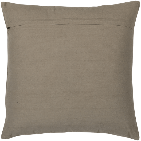 AZIZ Kussen VELVET BRUIN/NATUREL - SET VAN 3