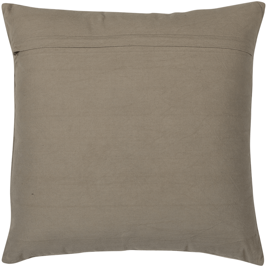 AZIZ Kussen VELVET BRUIN/NATUREL - SET VAN 3
