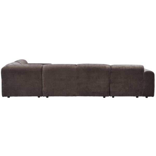 CLOUD HOEKBANK RECHTS GEWEVEN CHENILLE WARM BRUIN