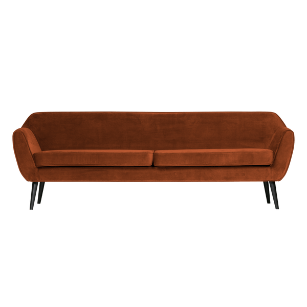 ROCCO XL BANK 230 CM VELVET ROESTBRUIN
