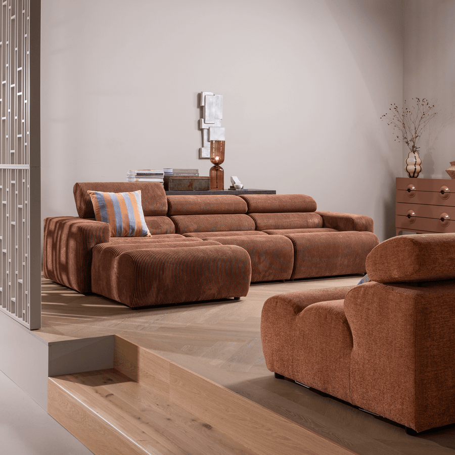 NOVI CHAISE LONGUE ELEMENT ARM LINKS RIBSTOF TERRA