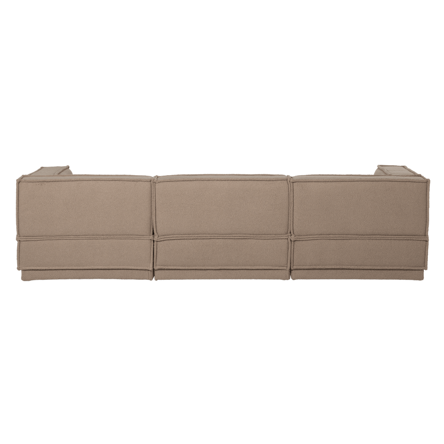 MANU CHAISE LONGUE BANK RECHTS TEDDY TAUPE [fsc]
