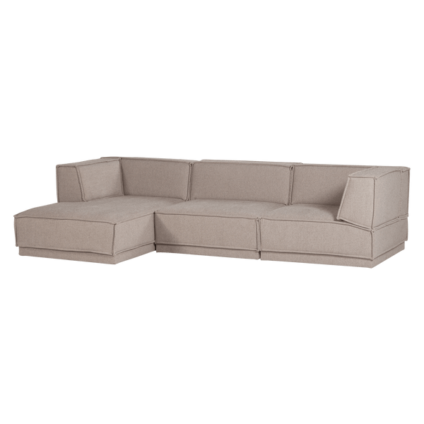MANU CHAISE LONGUE BANK LINKS GROVE CHENILLE NATUREL [fsc]