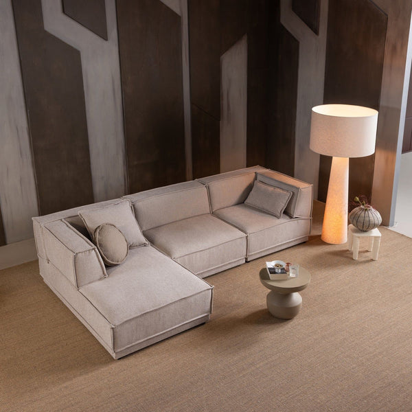MANU CHAISE LONGUE BANK LINKS GROVE CHENILLE NATUREL [fsc]