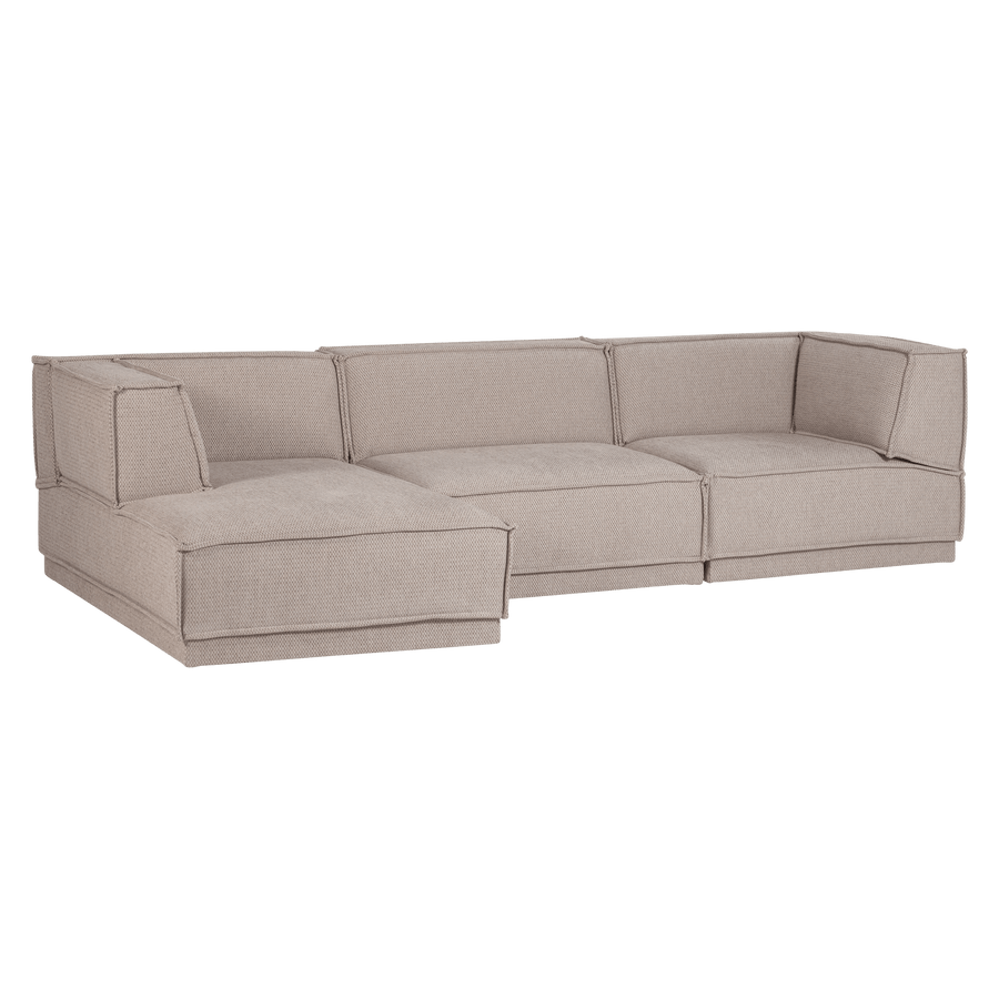 MANU CHAISE LONGUE BANK LINKS GROVE CHENILLE NATUREL [fsc]