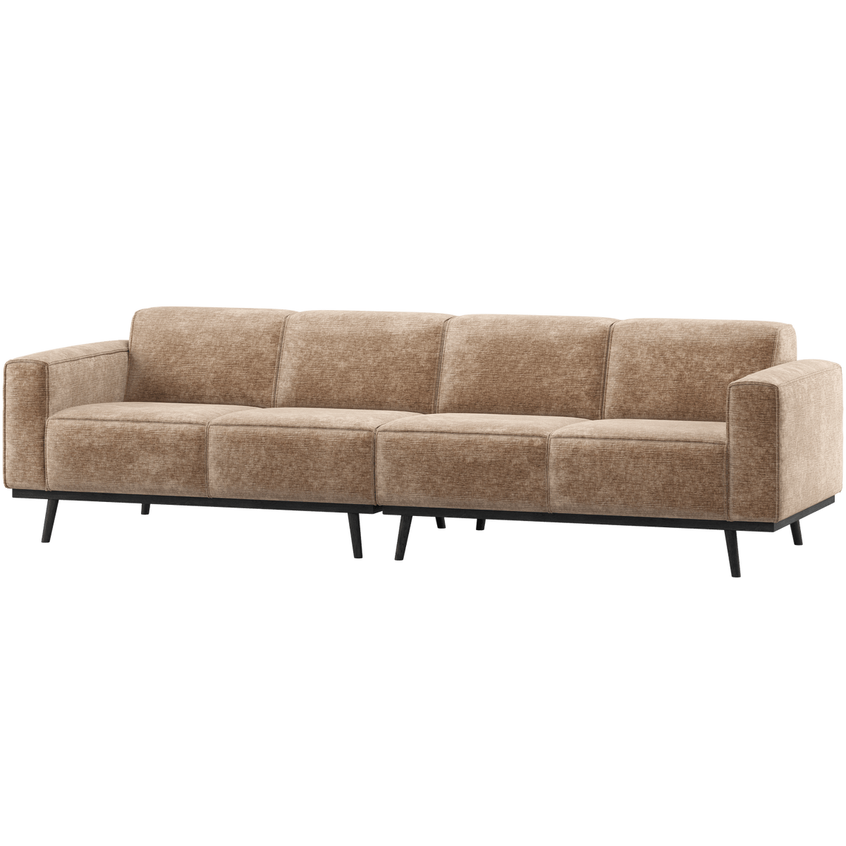 STATEMENT 4-ZITS BANK 280 CM CHENILLE VELVET TAUPE