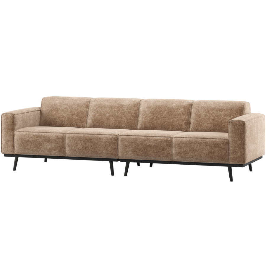 STATEMENT 4-ZITS BANK 280 CM CHENILLE VELVET TAUPE
