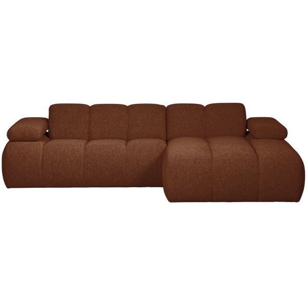 MOJO CHAISE LONGUE BANK RECHTS BOUCLE ROESTBRUIN MELANGE