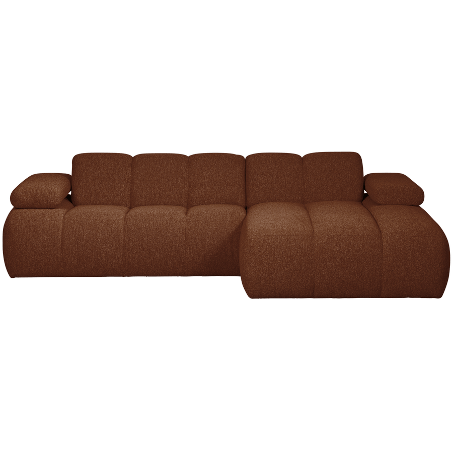 MOJO CHAISE LONGUE BANK RECHTS BOUCLE ROESTBRUIN MELANGE