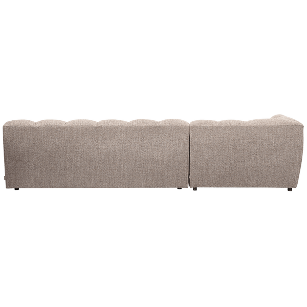 ALLURE CHAISE LONGUE LINKS GEWEVEN STOF BRUIN MELANGE