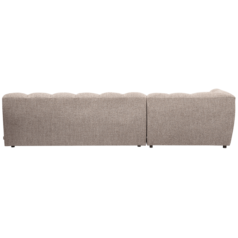 ALLURE CHAISE LONGUE LINKS GEWEVEN STOF BRUIN MELANGE