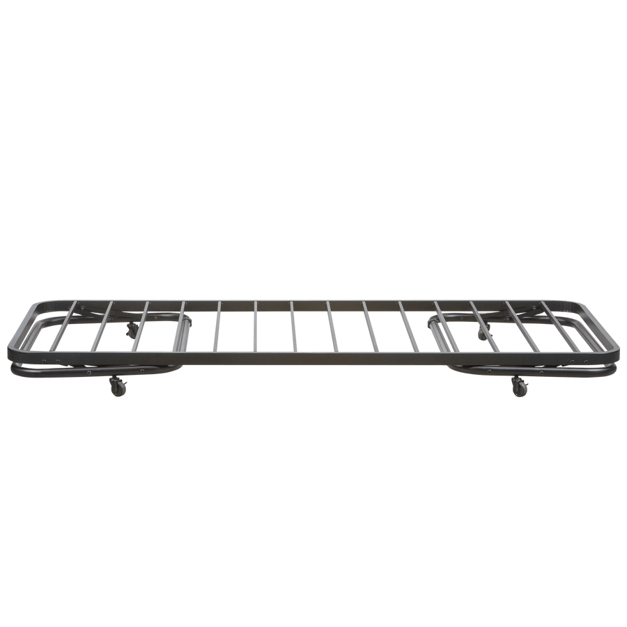 LUCY EENPERSOONS ONDERSCHUIFBED METAAL ZWART 90X200 CM