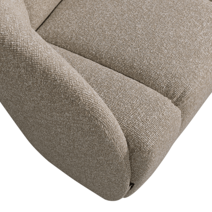 MOJO 2-ZITS BANKJE LINKS BOUCLE BEIGE MELANGE