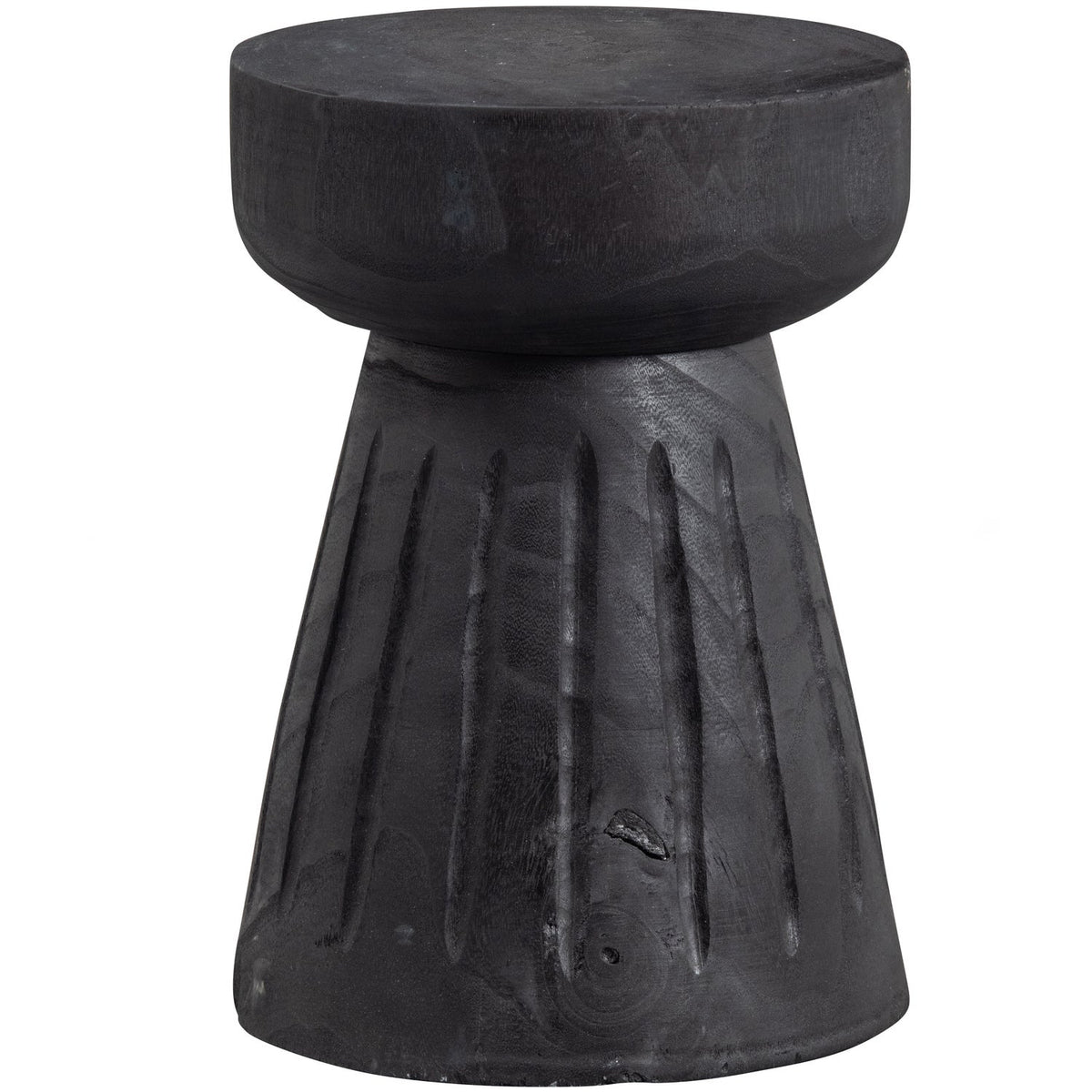 BORRE KRUK HOUT ZWART 40XO28 CM