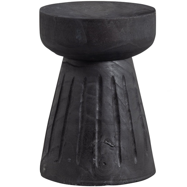BORRE KRUK HOUT ZWART 40XO28 CM